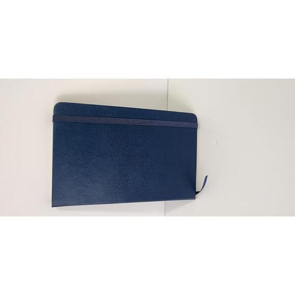 Moleskine Navy Blue Hardcover Notebook with Elastic Band - Picture 1 of 6